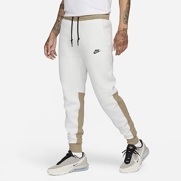 Slim White Full Length Joggers. Nike